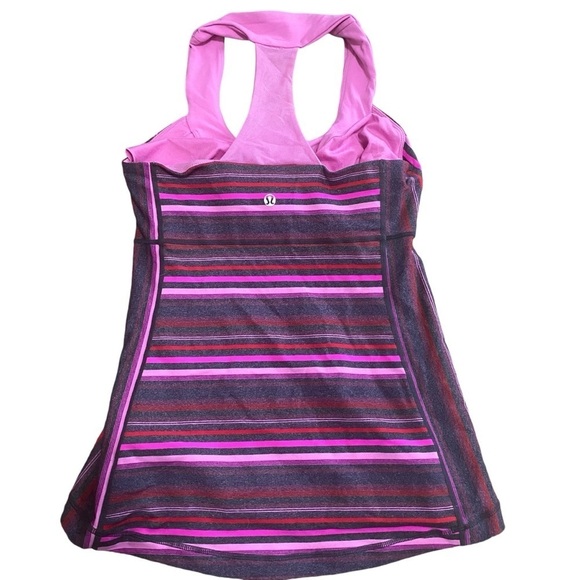 Lululemon Scoop Neck Tank Elevation Space Dye / Smoky Rose Size 6 Pink - Picture 5 of 10